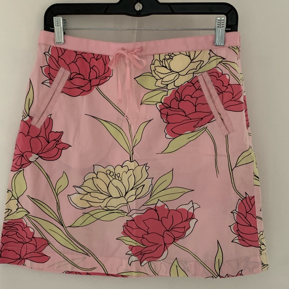 Ann Taylor Loft floral pink skirt size 6